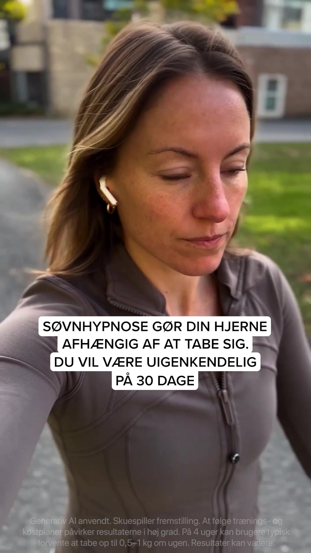 Kure for Hypnotherapy Facebook ad: Tryk play. Luk øjnene. Forandr alting