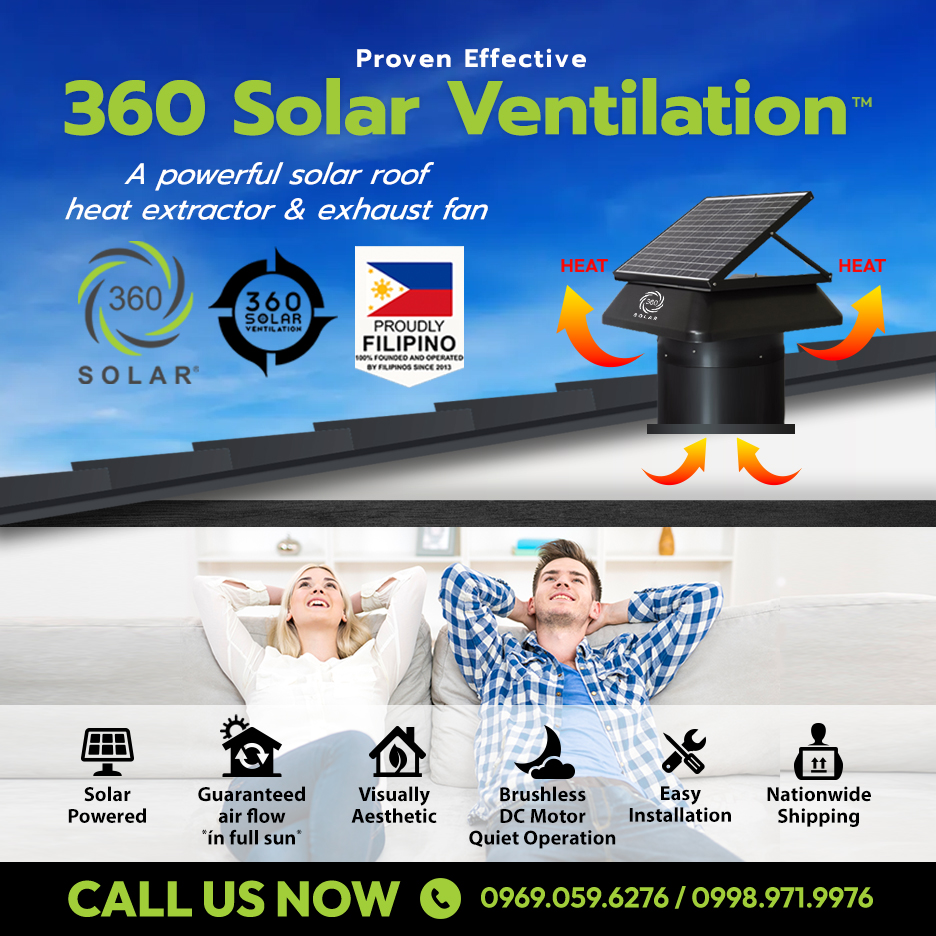 Solar Attic Fan Philippines Facebook ad from Dec 2, 2025