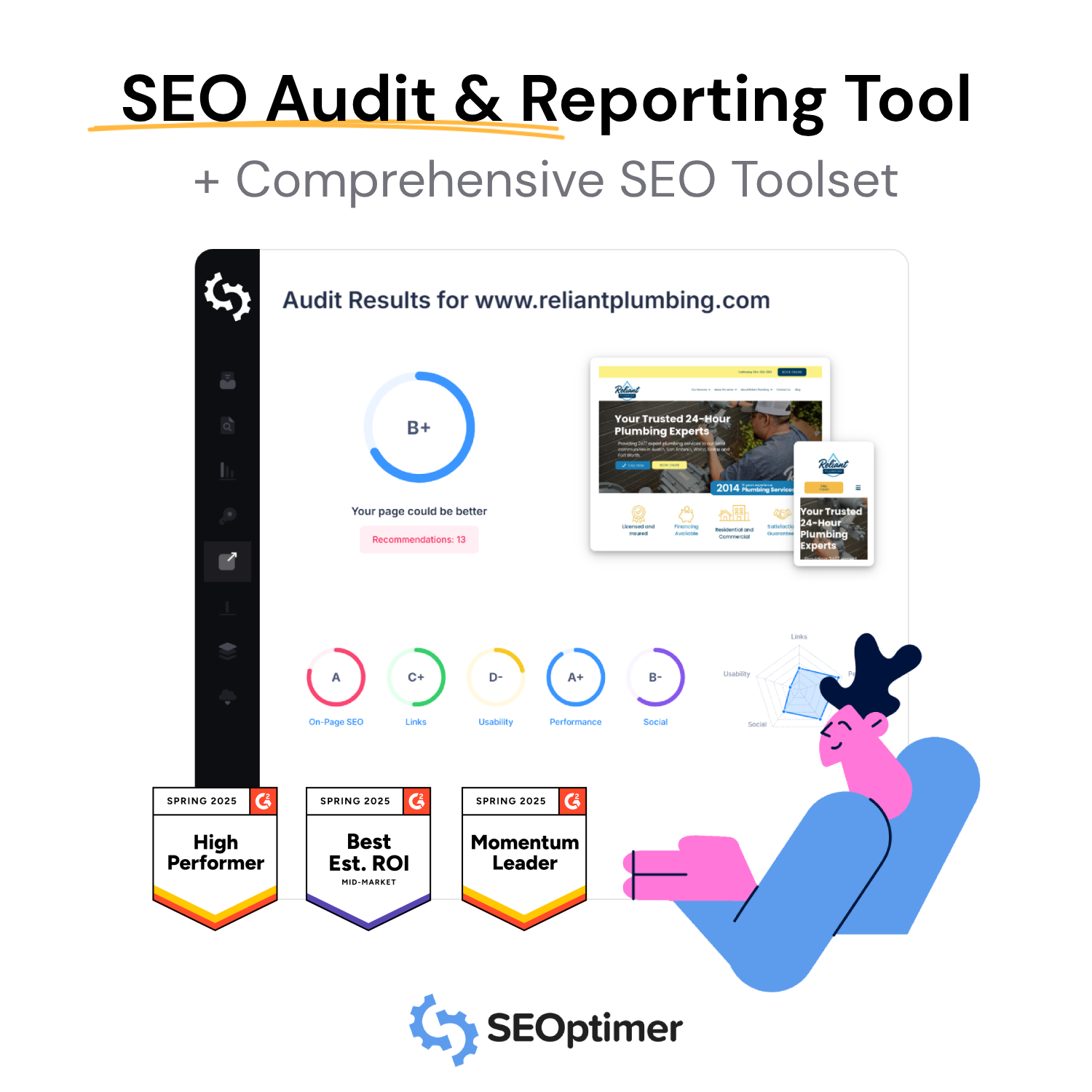 SEOptimer Facebook ad