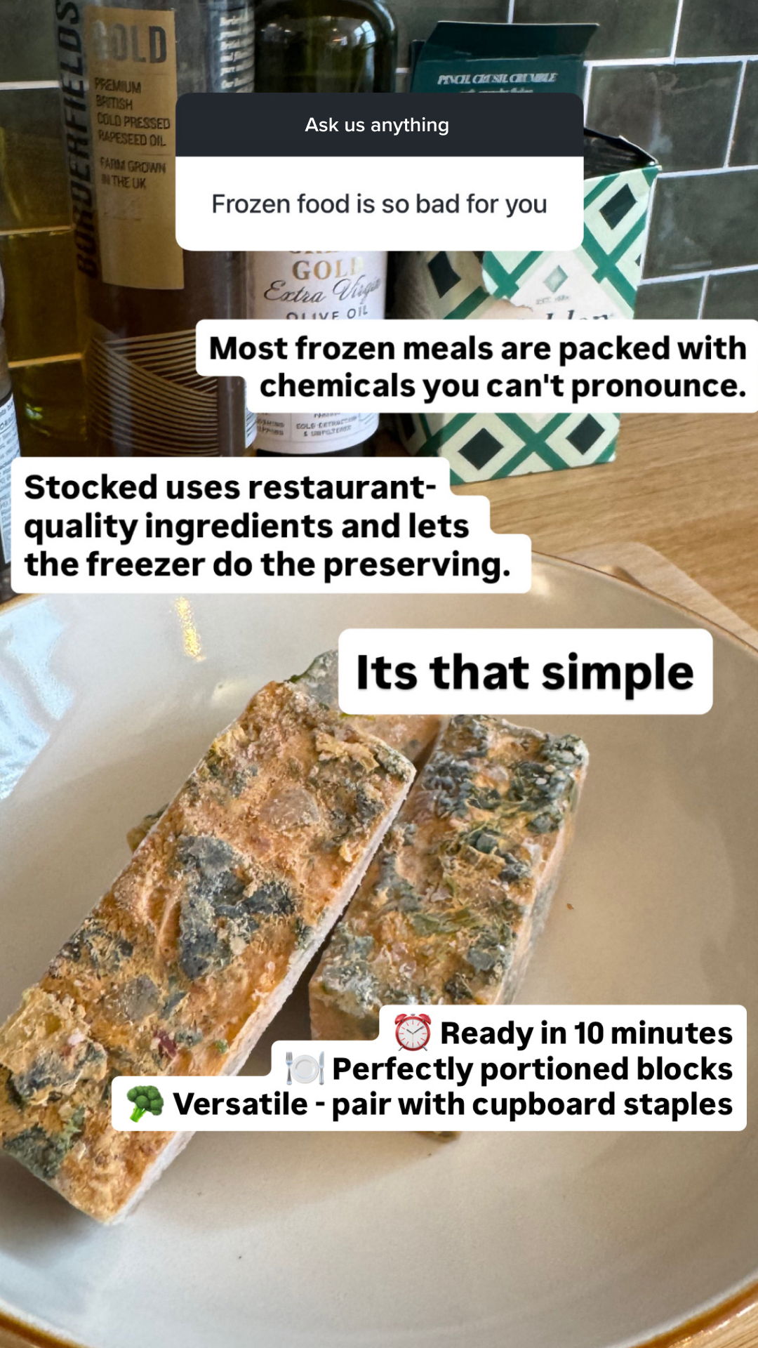 Stocked Facebook ad