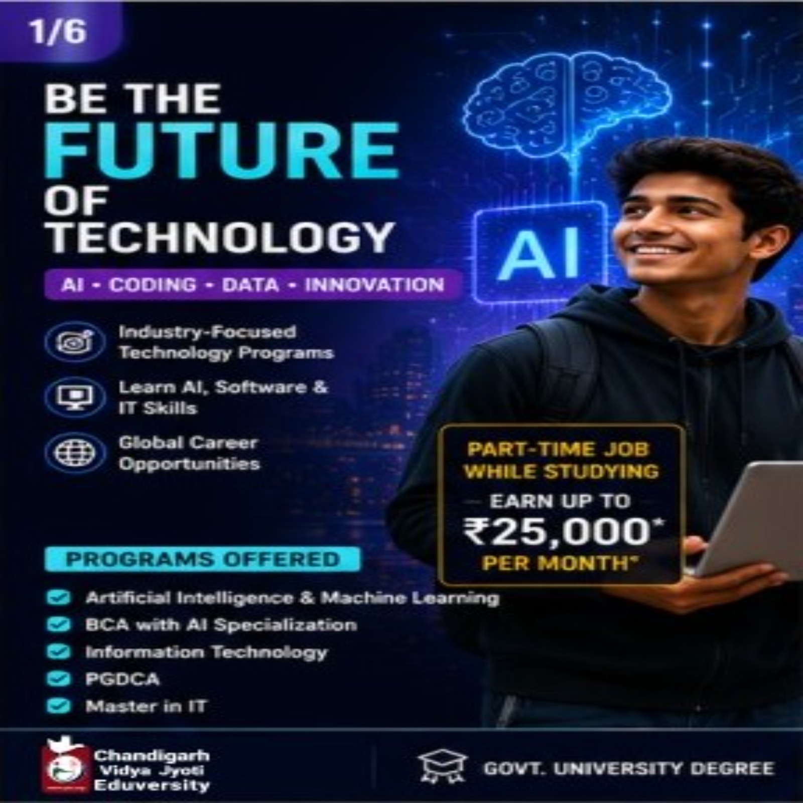 Chandigarh Vidya Jyoti Eduversity Facebook ad
