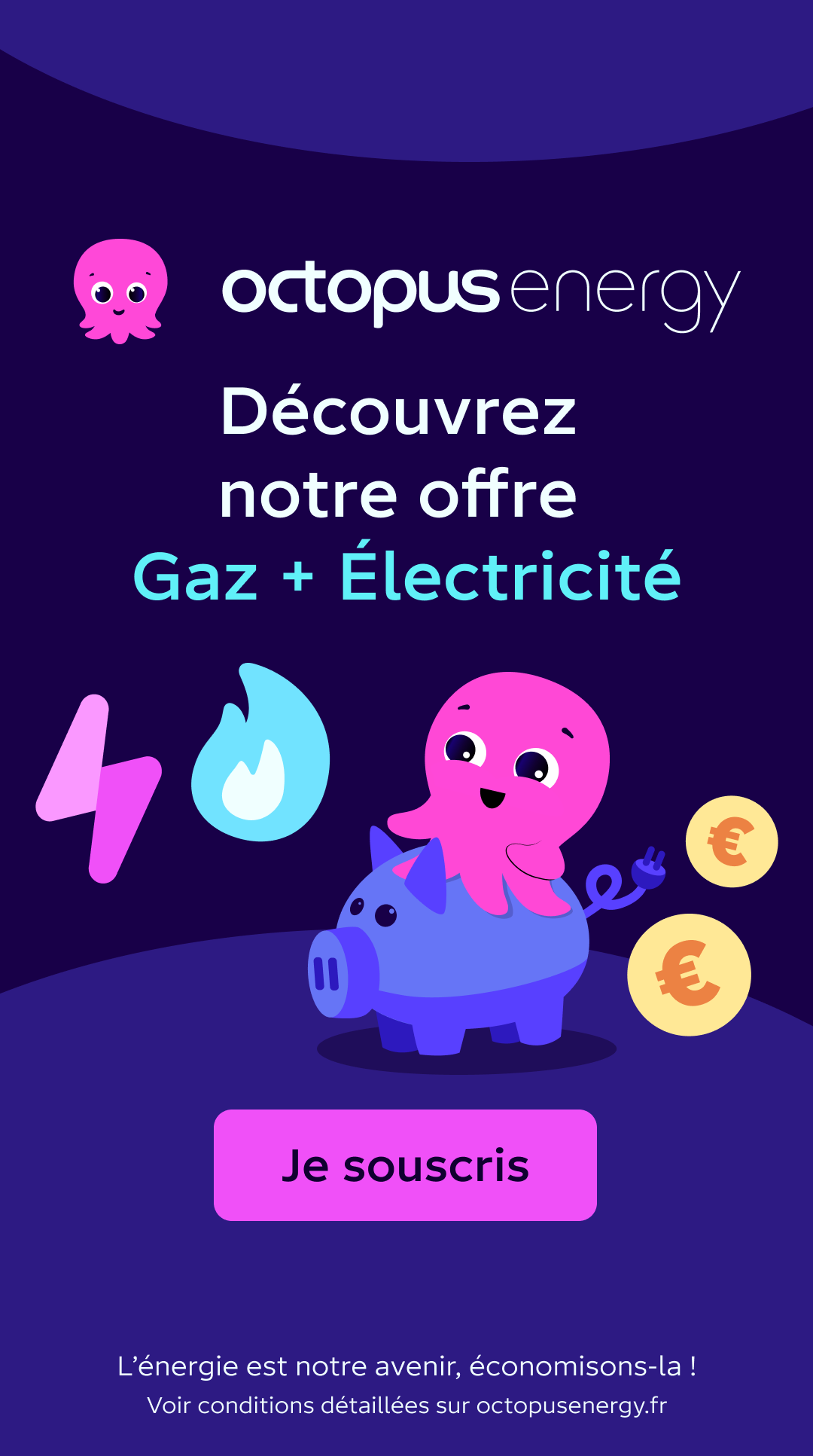 Octopus Energy Facebook ad
