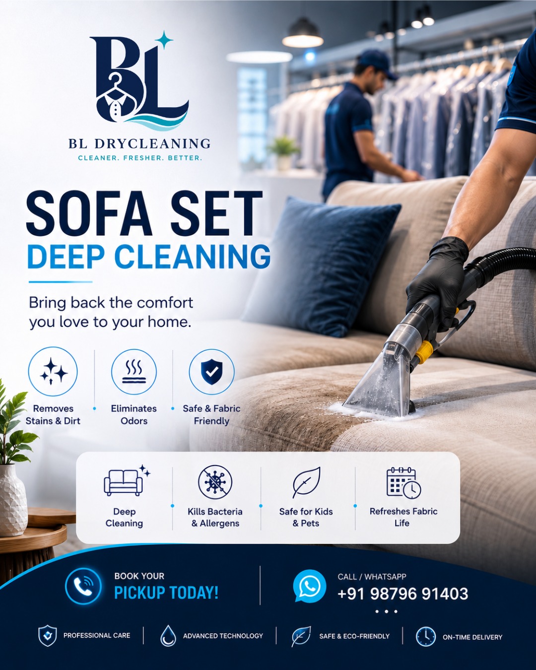 BL Dry Cleaning Facebook ad