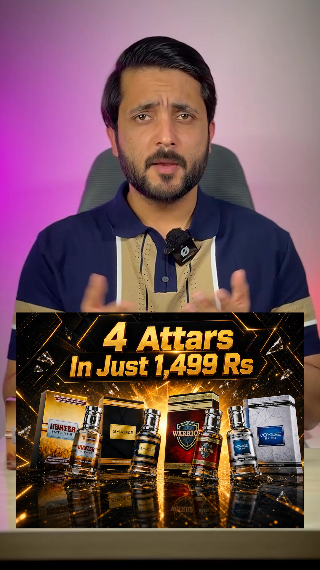 Musk Al Mahal Facebook ad: Four fragrances in just 1500/-