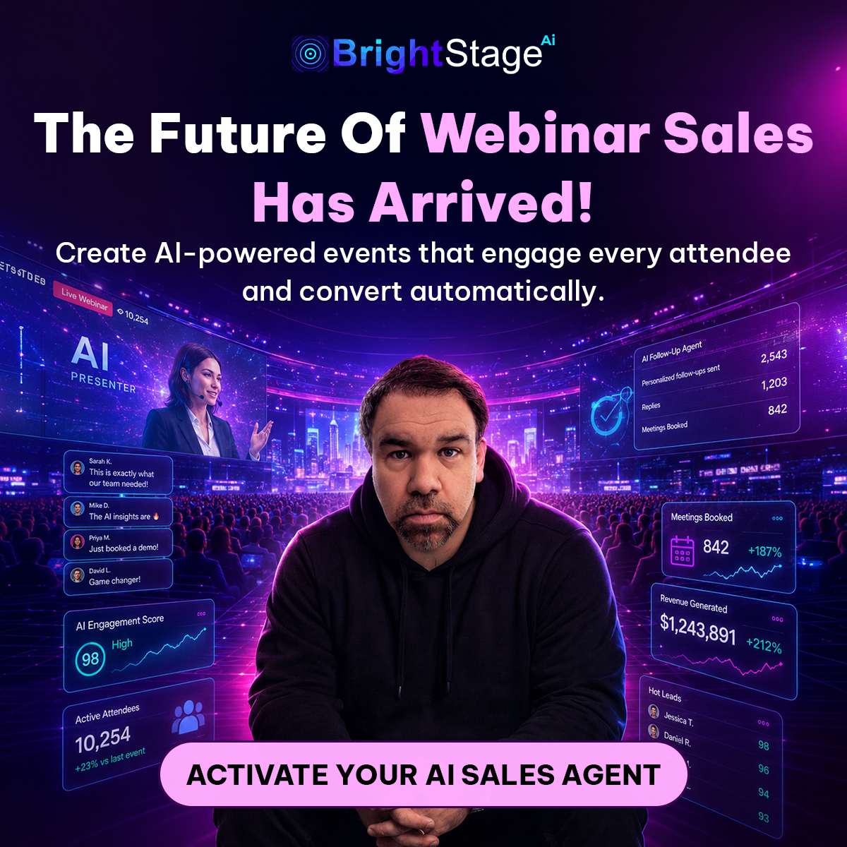 Marketing Geeks Facebook ad: Turn One Webinar Into A 24/7 Sales Machine