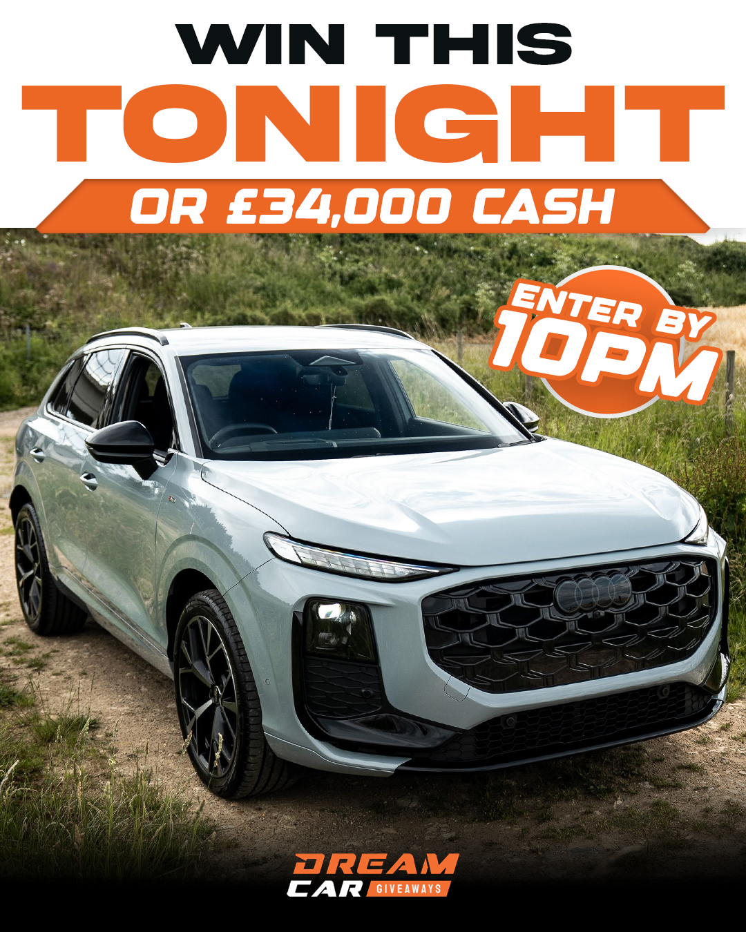 Dream Car Giveaways Facebook ad