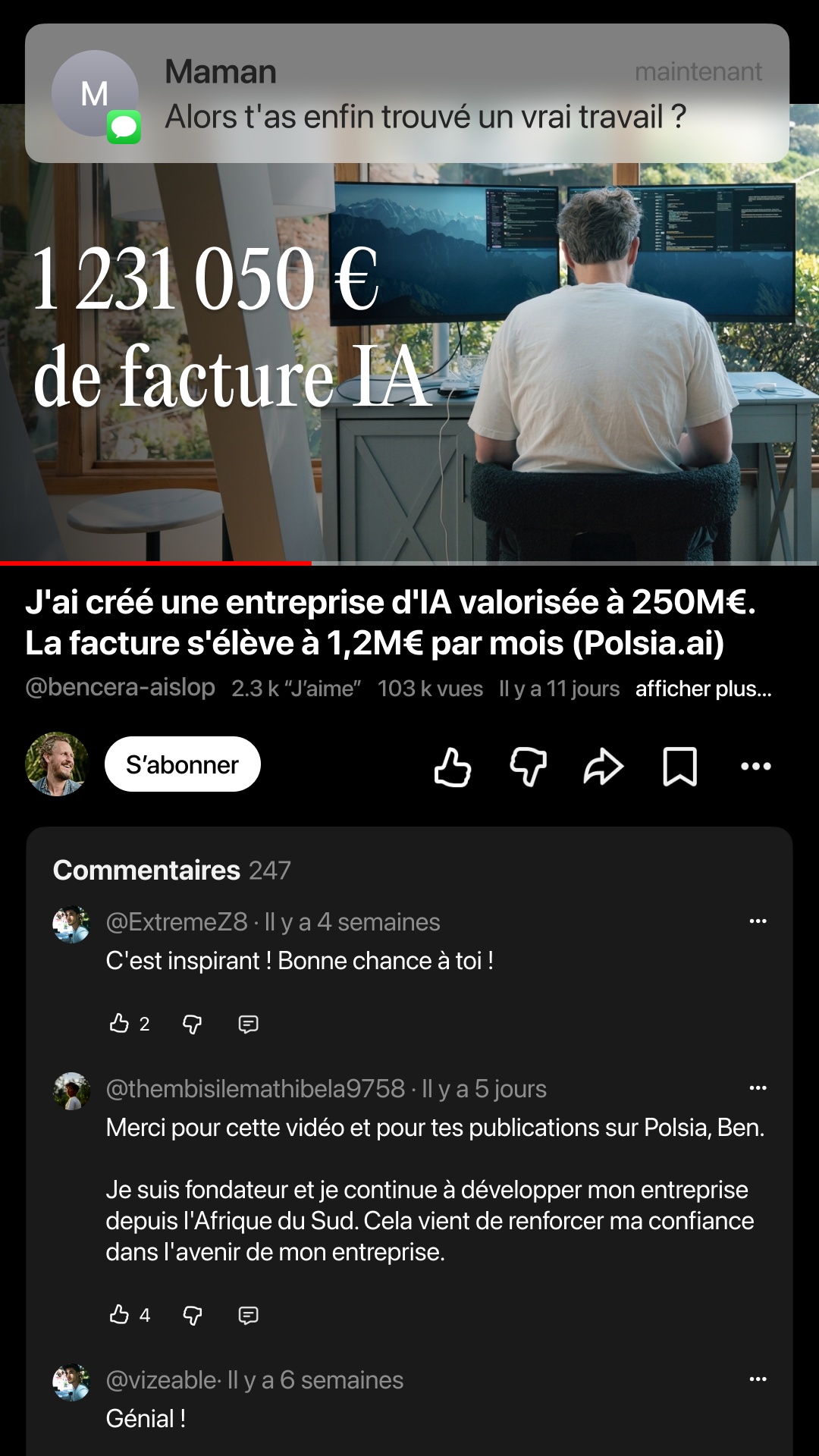 Polsia AI Facebook ad