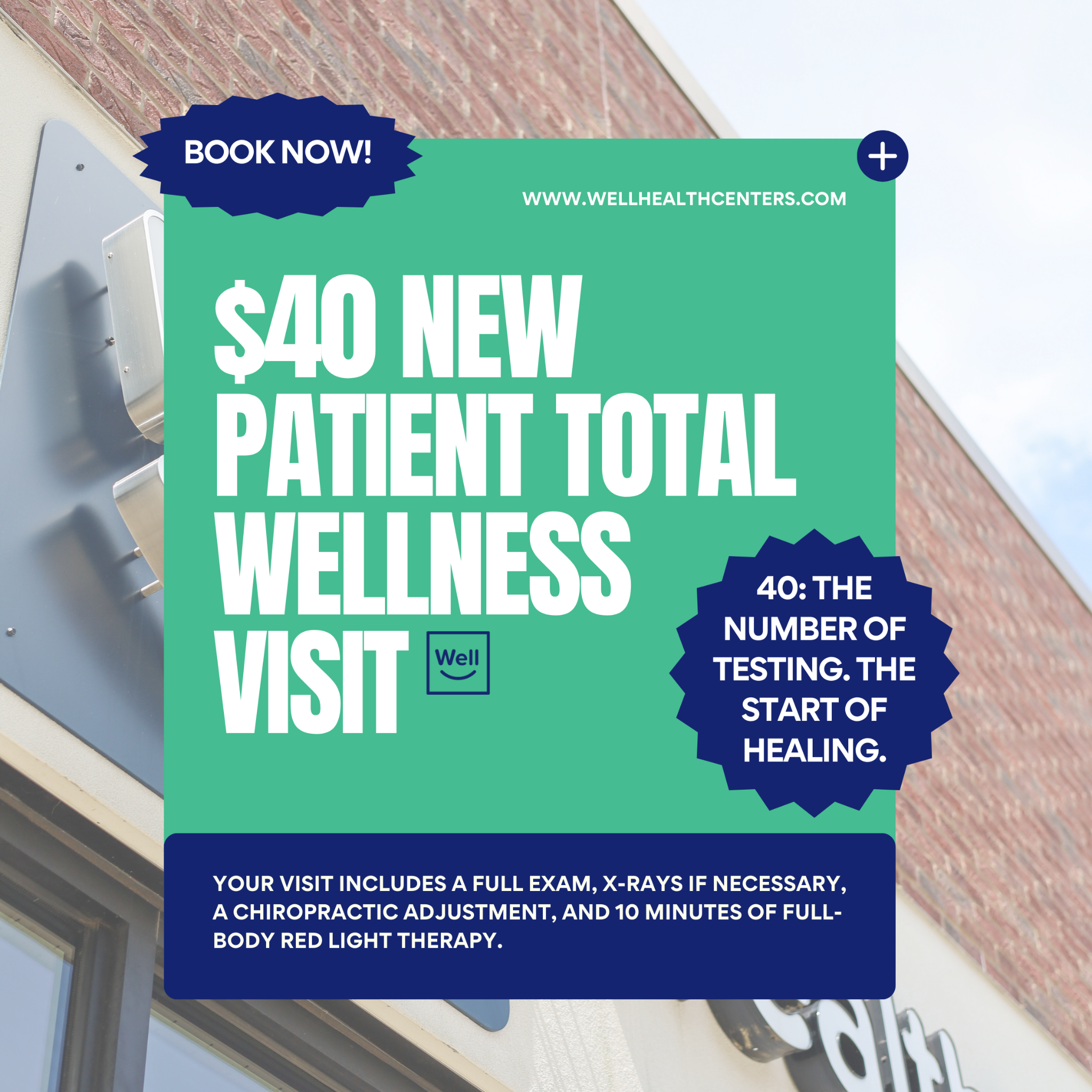 Well Health & Chiropractic Spring Hill Facebook ad: Spring Hill-We’re Here to Help You Overcome Back Pain…