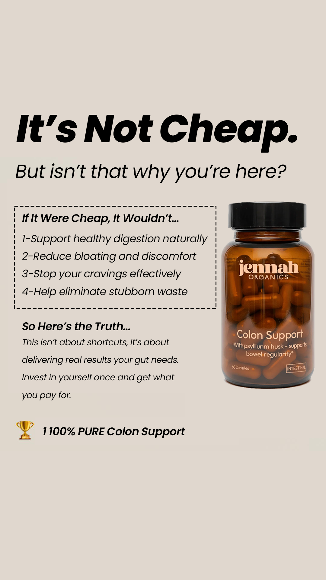 Jennah Organics Facebook ad