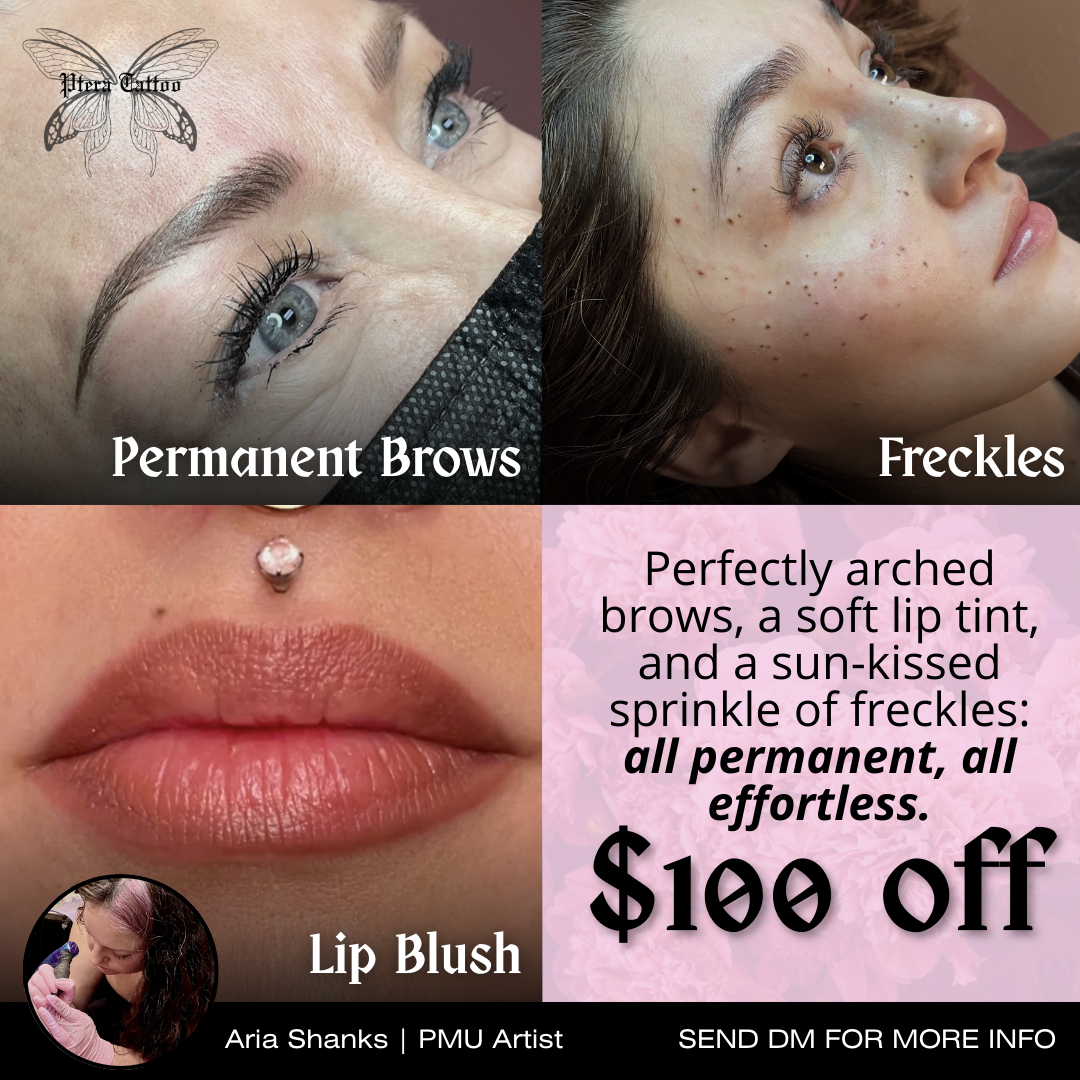 Ptera Tattoo Facebook ad: Secure your appointment before spots are gone!