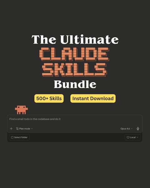 AI Avalanche Facebook ad: 1,900+ Claude Skills for just $15