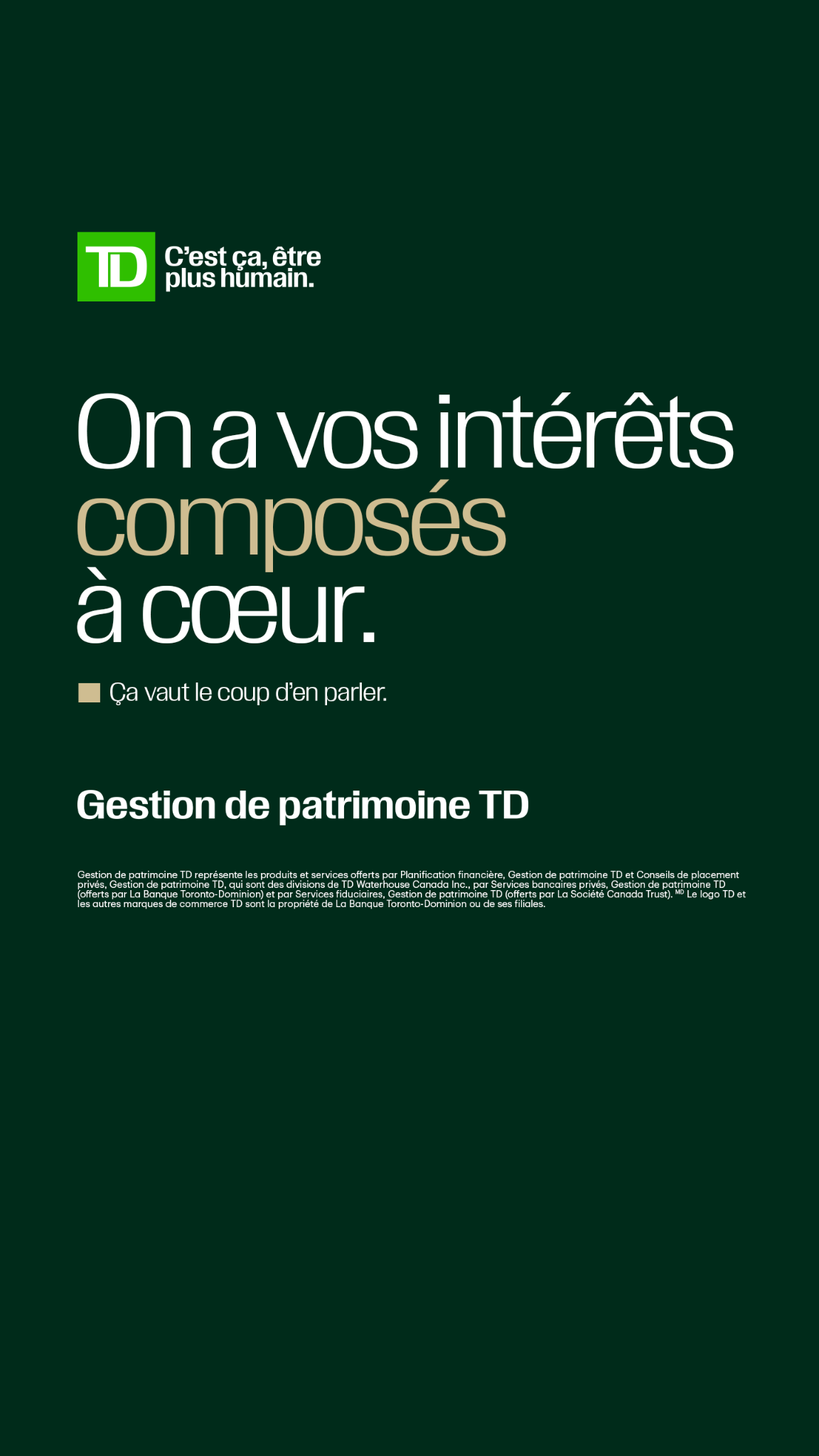 TD Facebook ad
