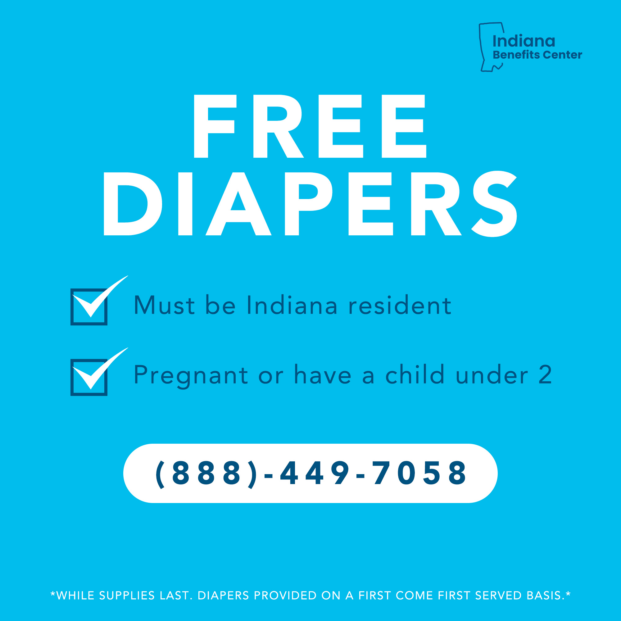 Indiana Benefits Center Facebook ad: Pregnant, or have children under 2 years old? Give us a…