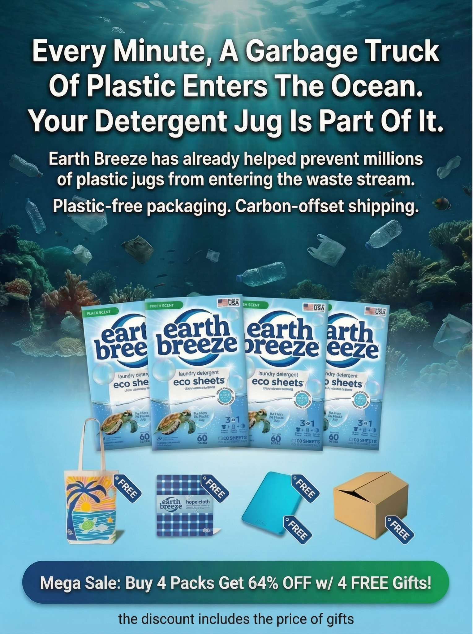 Earth Breeze Facebook ad