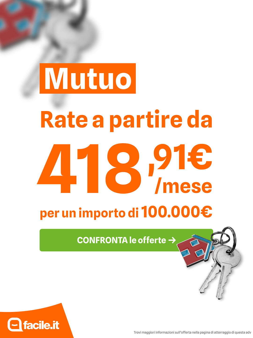 Facile.it - Mutui Facebook ad: Vai alle offerte