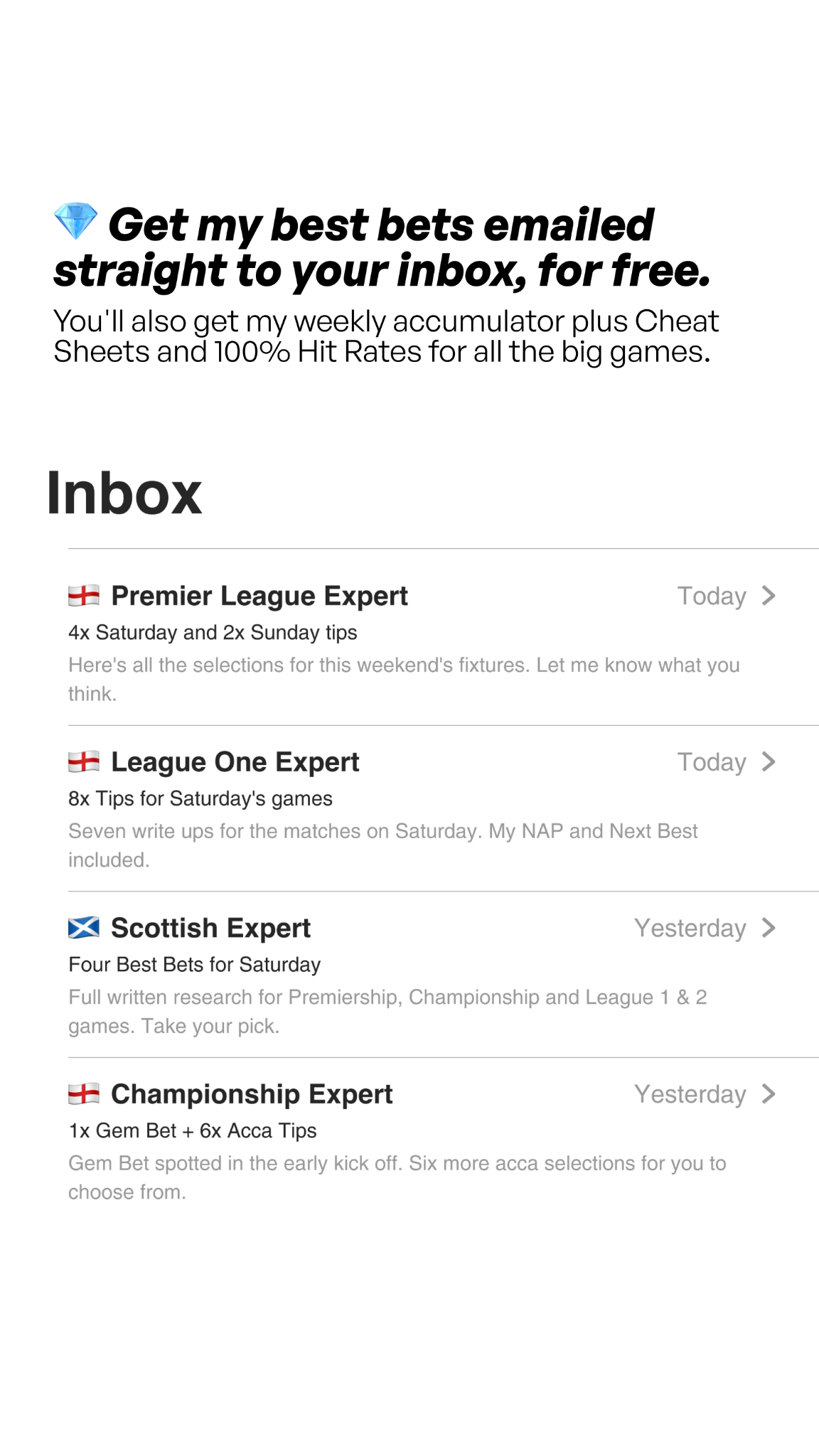 Andy Robson Tips Facebook ad from Nov 20, 2025