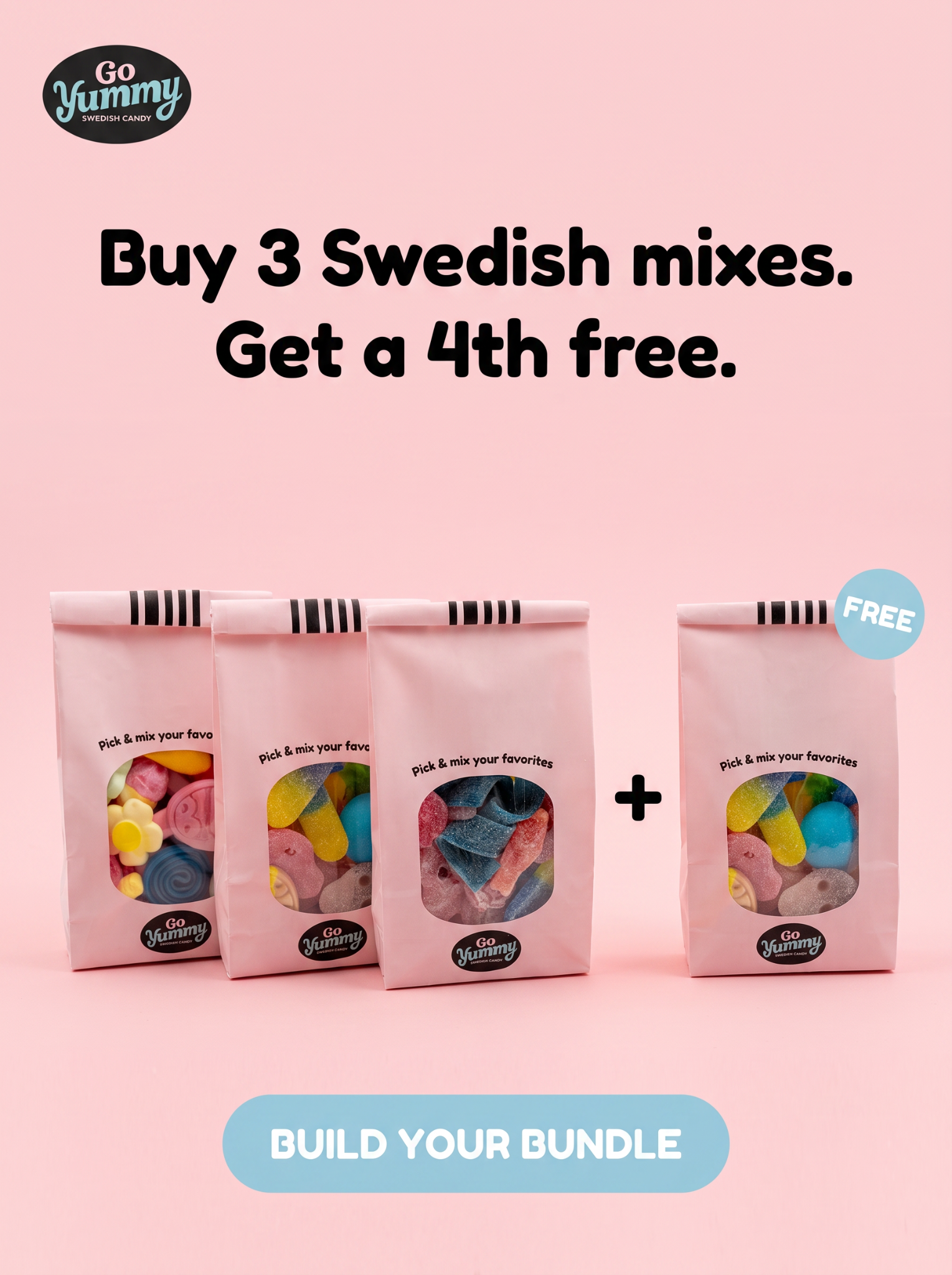 GoYummy Swedish Candy Facebook ad: The Viral Swedish Candy, Delivered