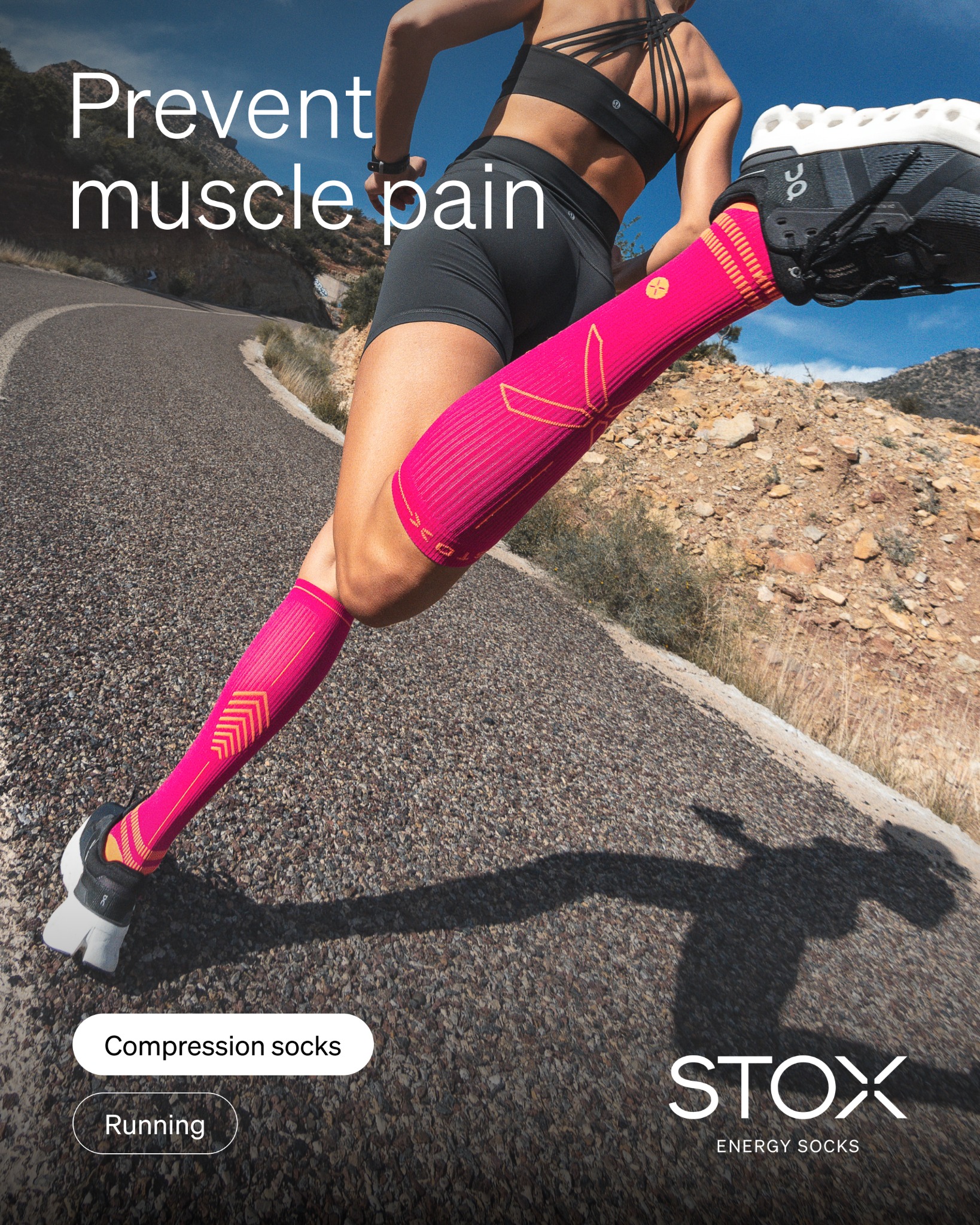 STOX Energy Socks Facebook ad: Accelerate your recovery
