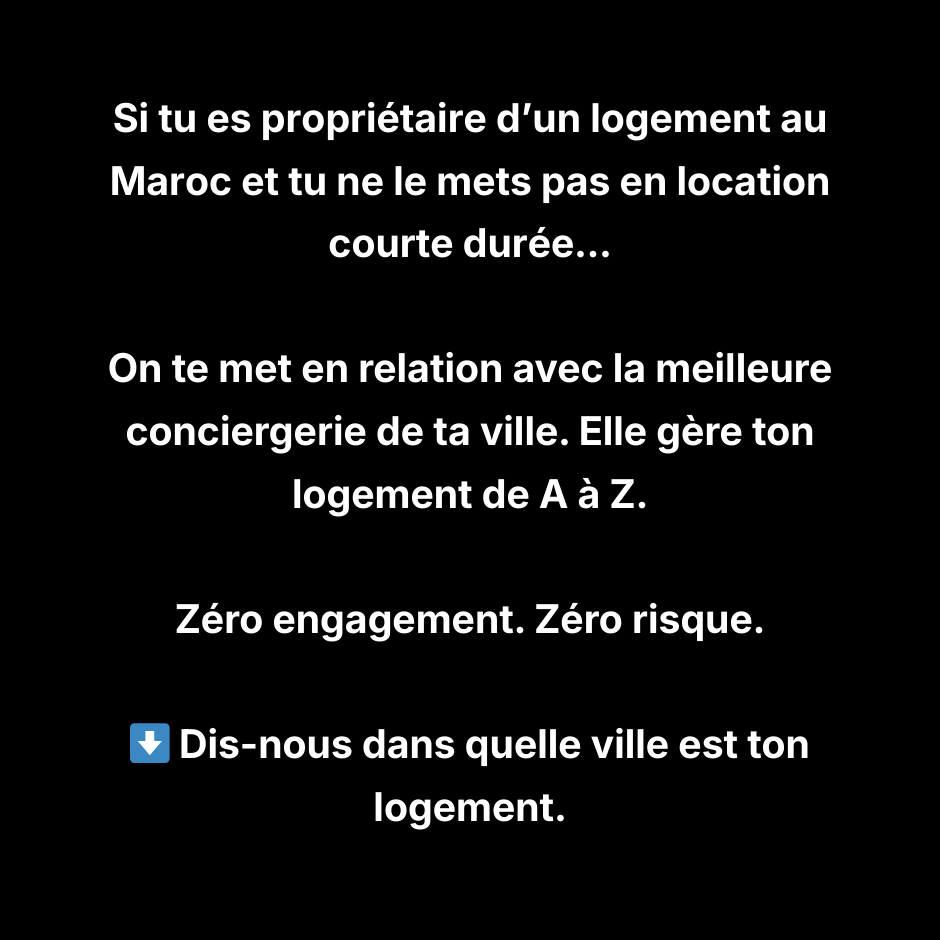 Conciergelite-Maroc Facebook ad from Feb 16, 2026