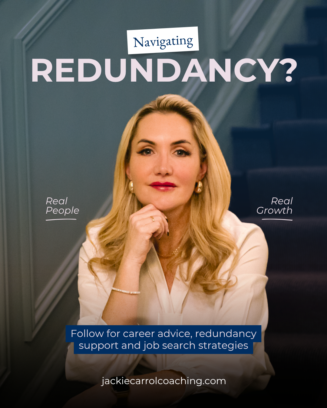 Jackie Carroll Coaching Facebook ad: Career advice that actually helps.