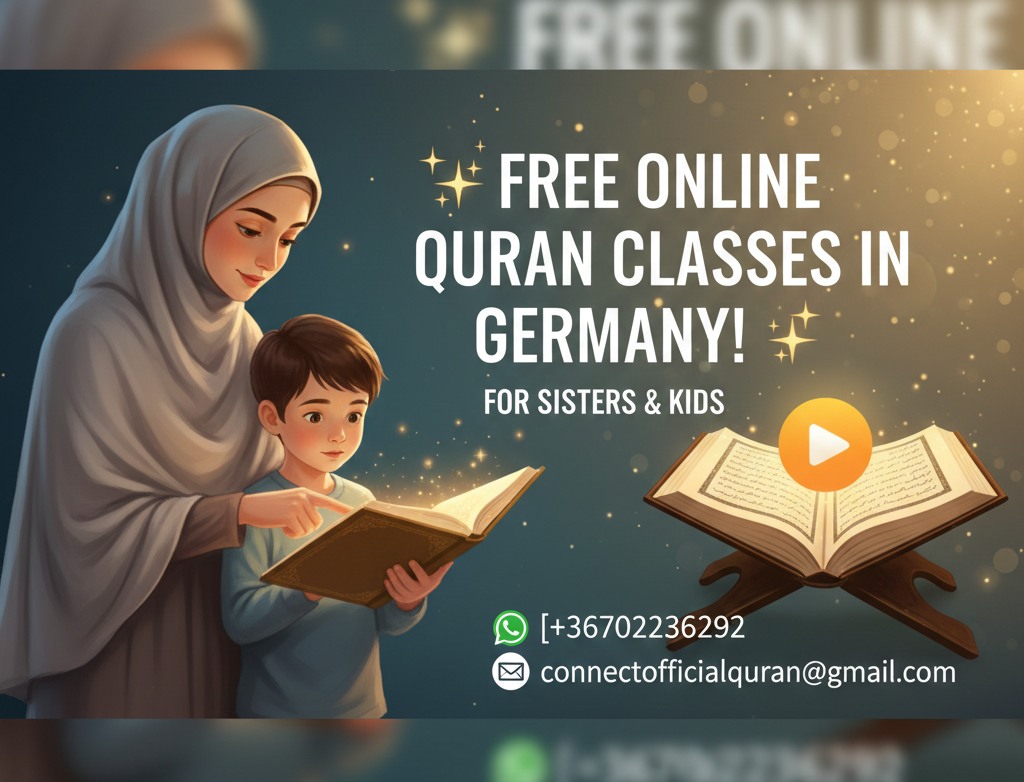 Quraan Connect Facebook ad: FREE ONLINE QURAN CLASSES IN GERMANY!
