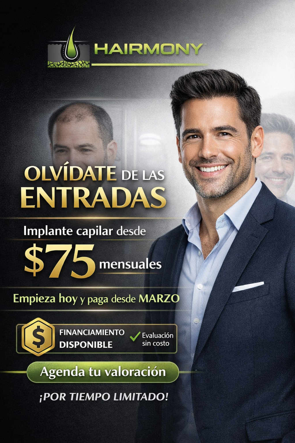 Hairmony Trasplante Capilar Facebook ad