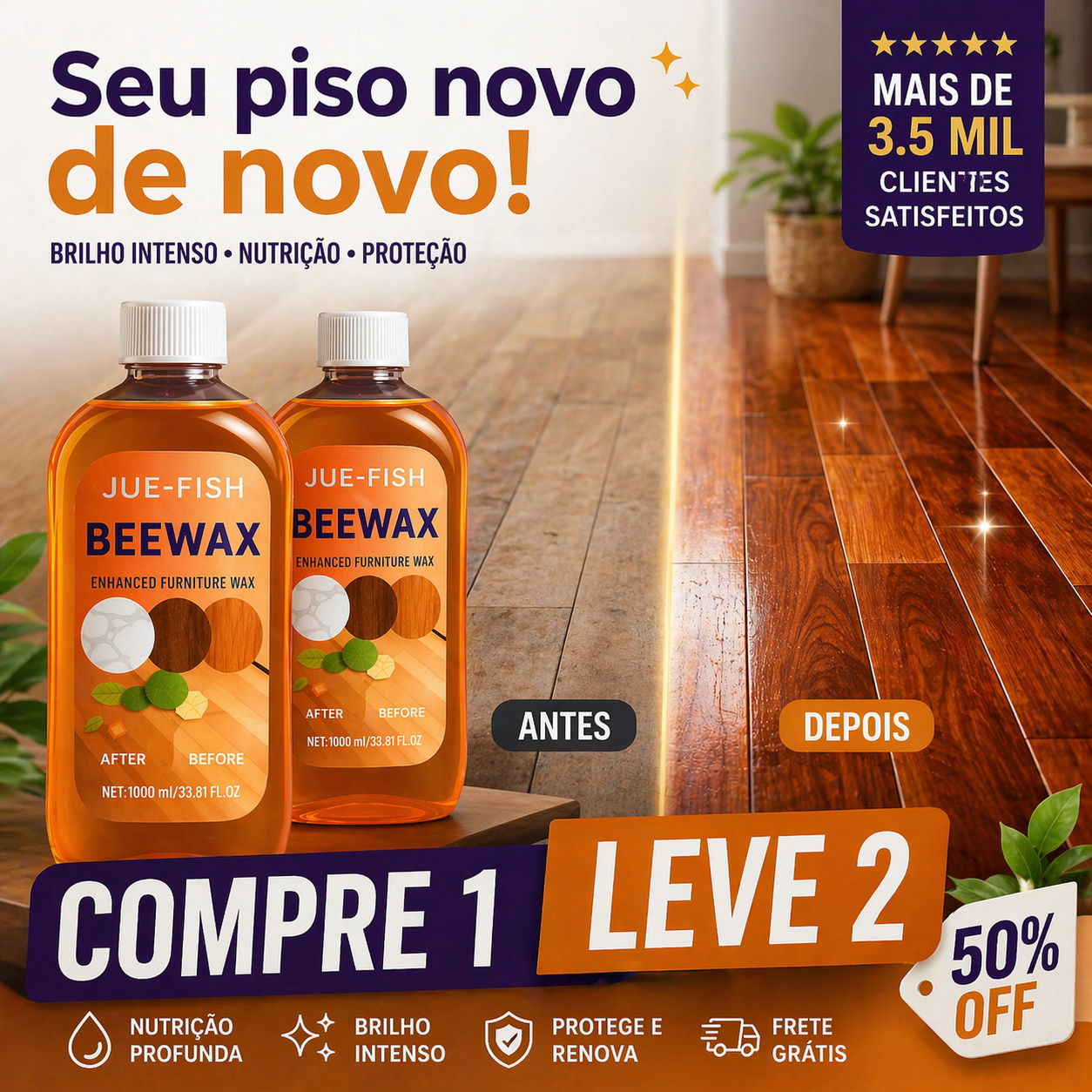 Lojas Verificadas Facebook ad: Pague por 1, receba 2, só hoje!