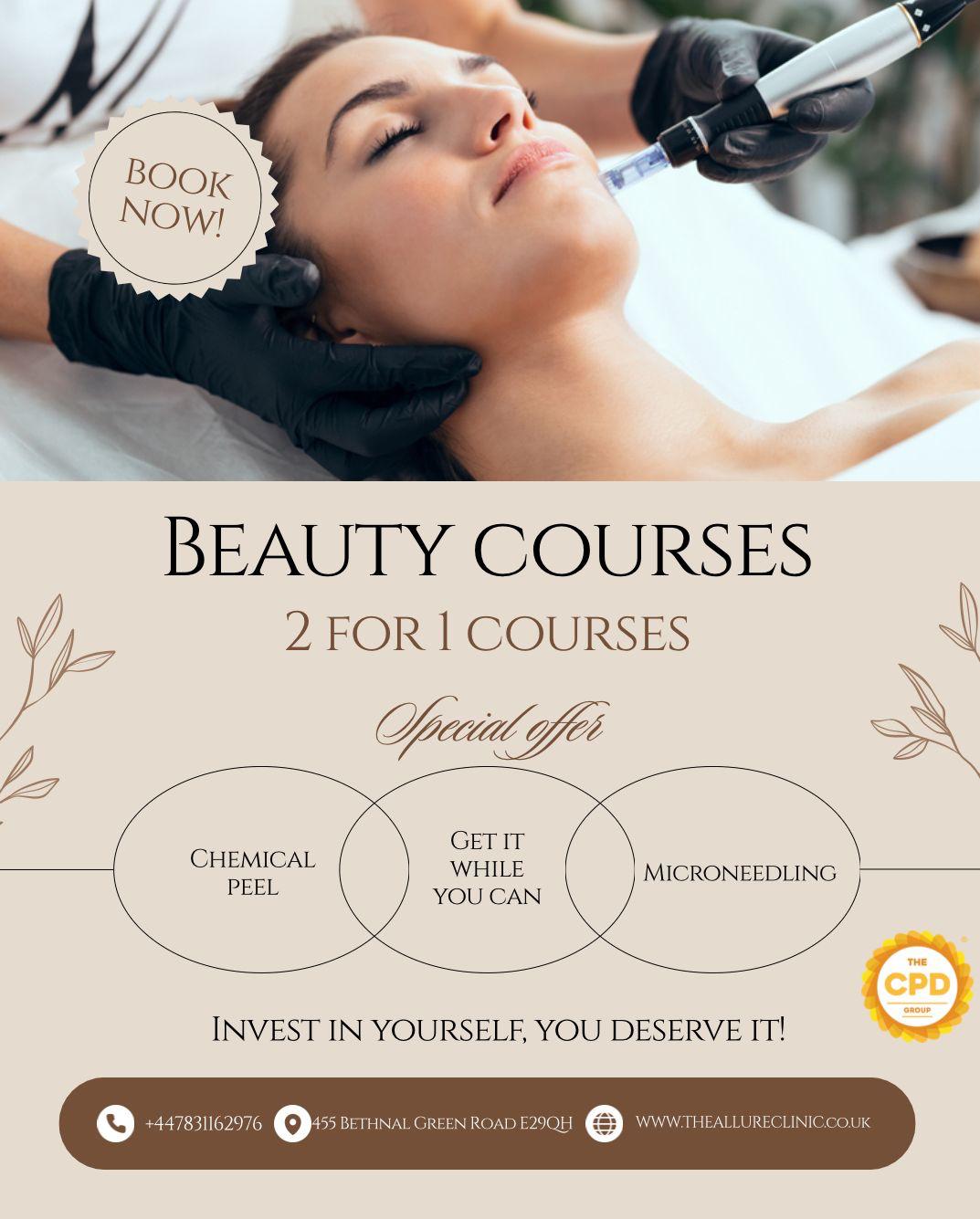 Allure Training Academy Facebook ad: Fully Accredited & Insurable