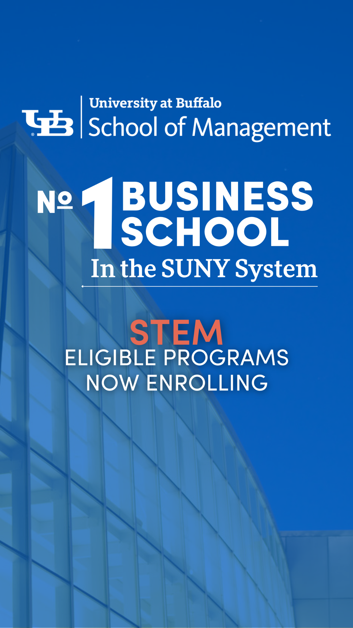 MBA and MS Programs - University at Buffalo School of Management Facebook ad
