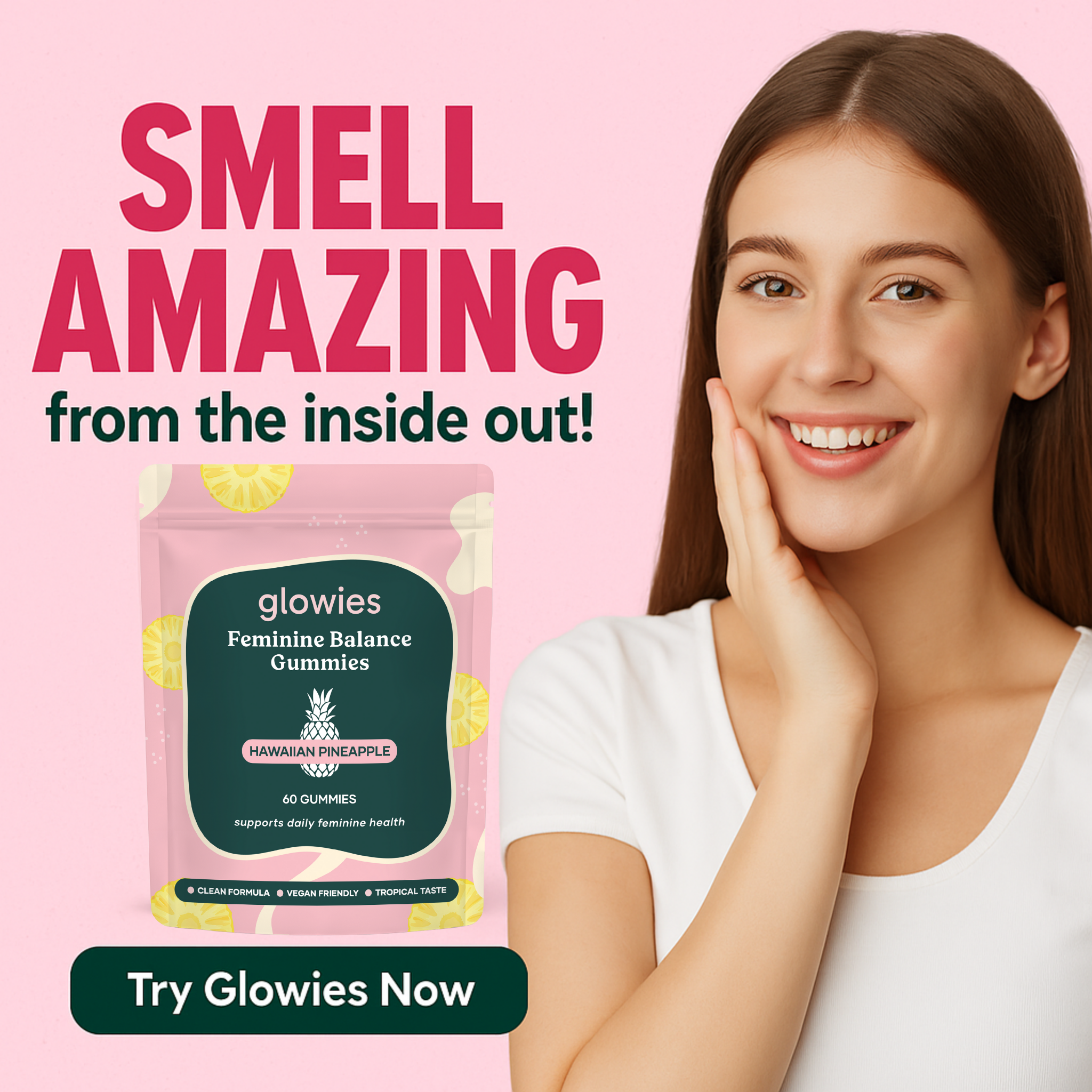 Glowies Facebook ad