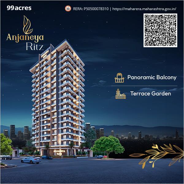 99acres Real Estate Projects Facebook ad: Anjaneya Ritz by Yash Infraventures at Ajni Square…