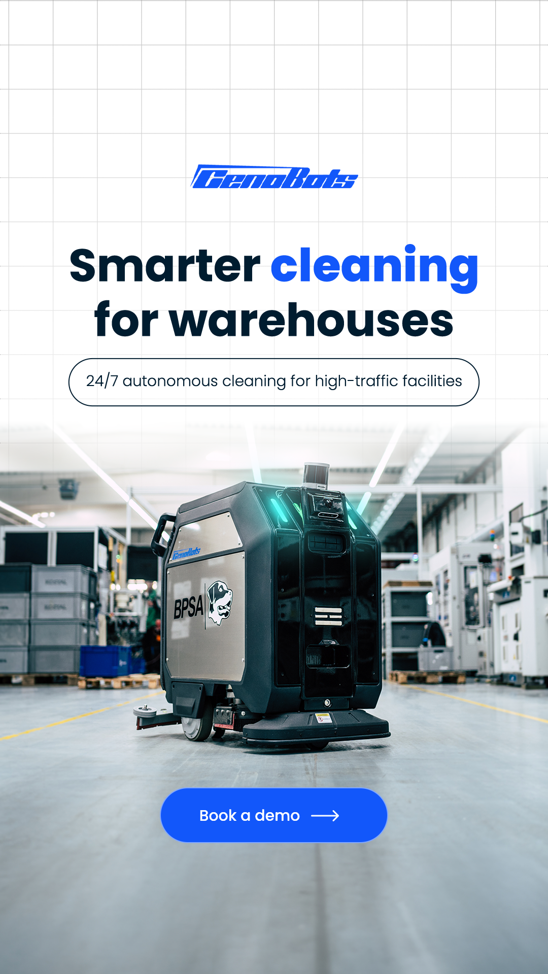 CenoBots US - Cleaning Robotics Facebook ad from Aug 16, 2026