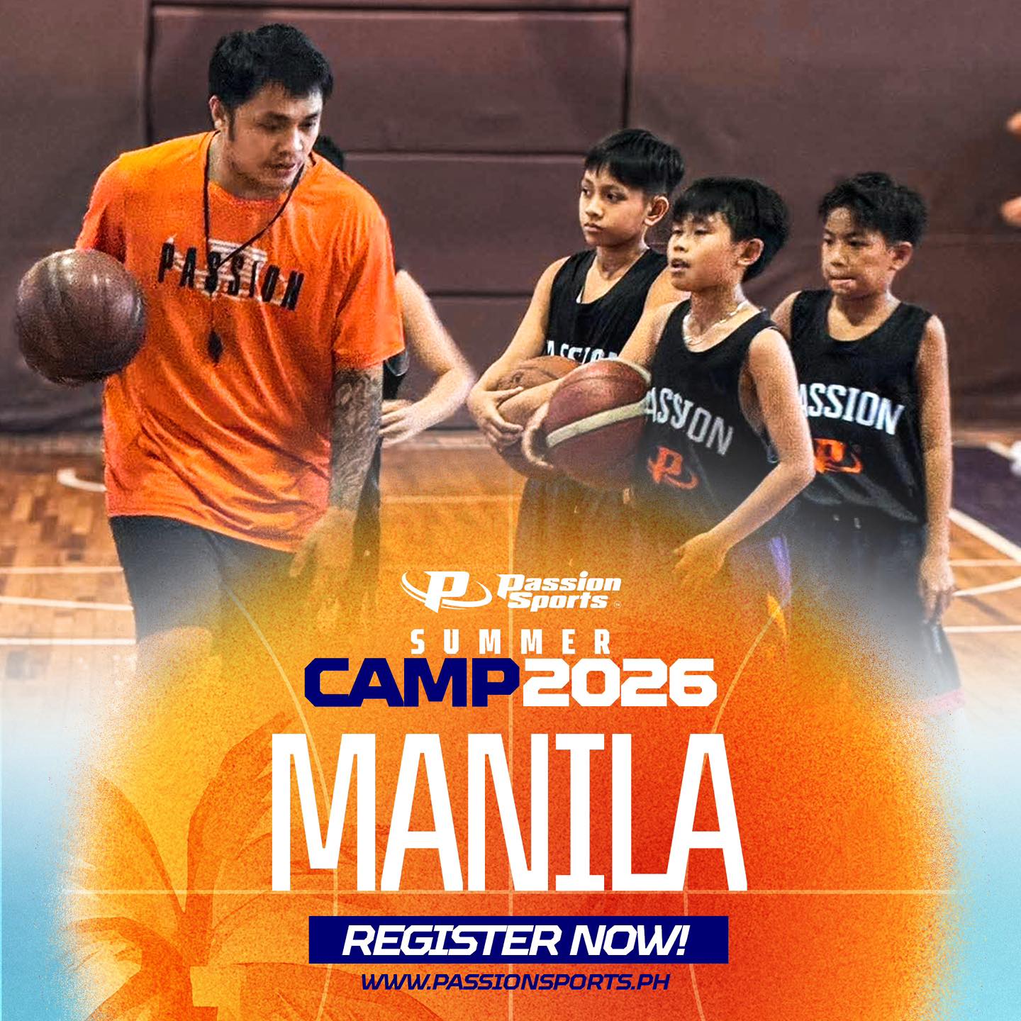 Passion Sports Facebook ad: MANILA Summer Basketball Camp 2026
