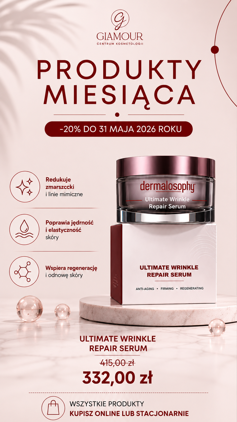 Glamour Centrum Kosmetologii Facebook ad from May 26, 2026