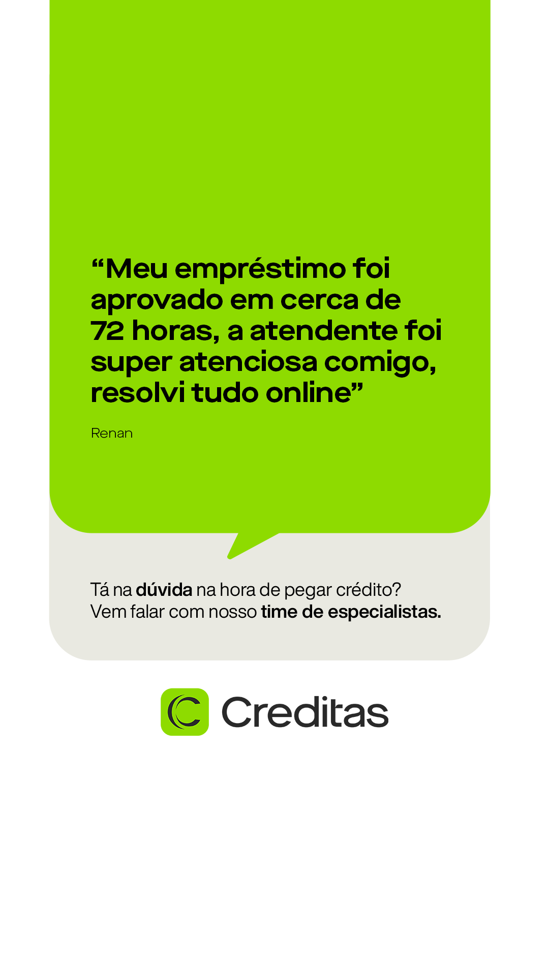 Creditas Facebook ad