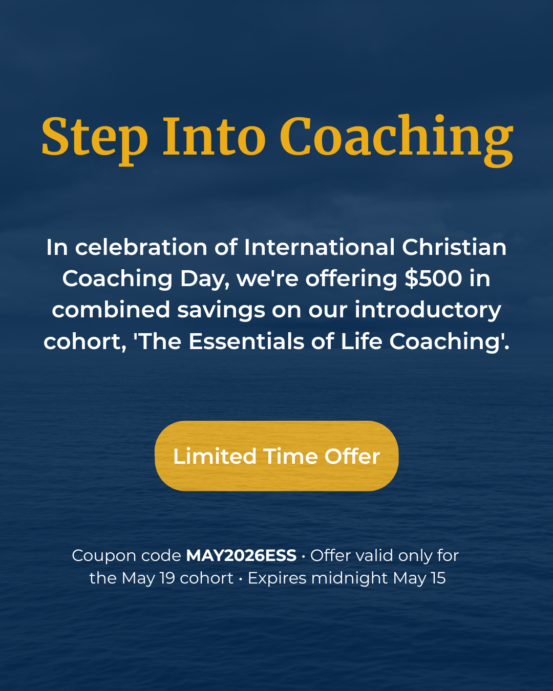 Professional Christian Coaching Institute Facebook ad