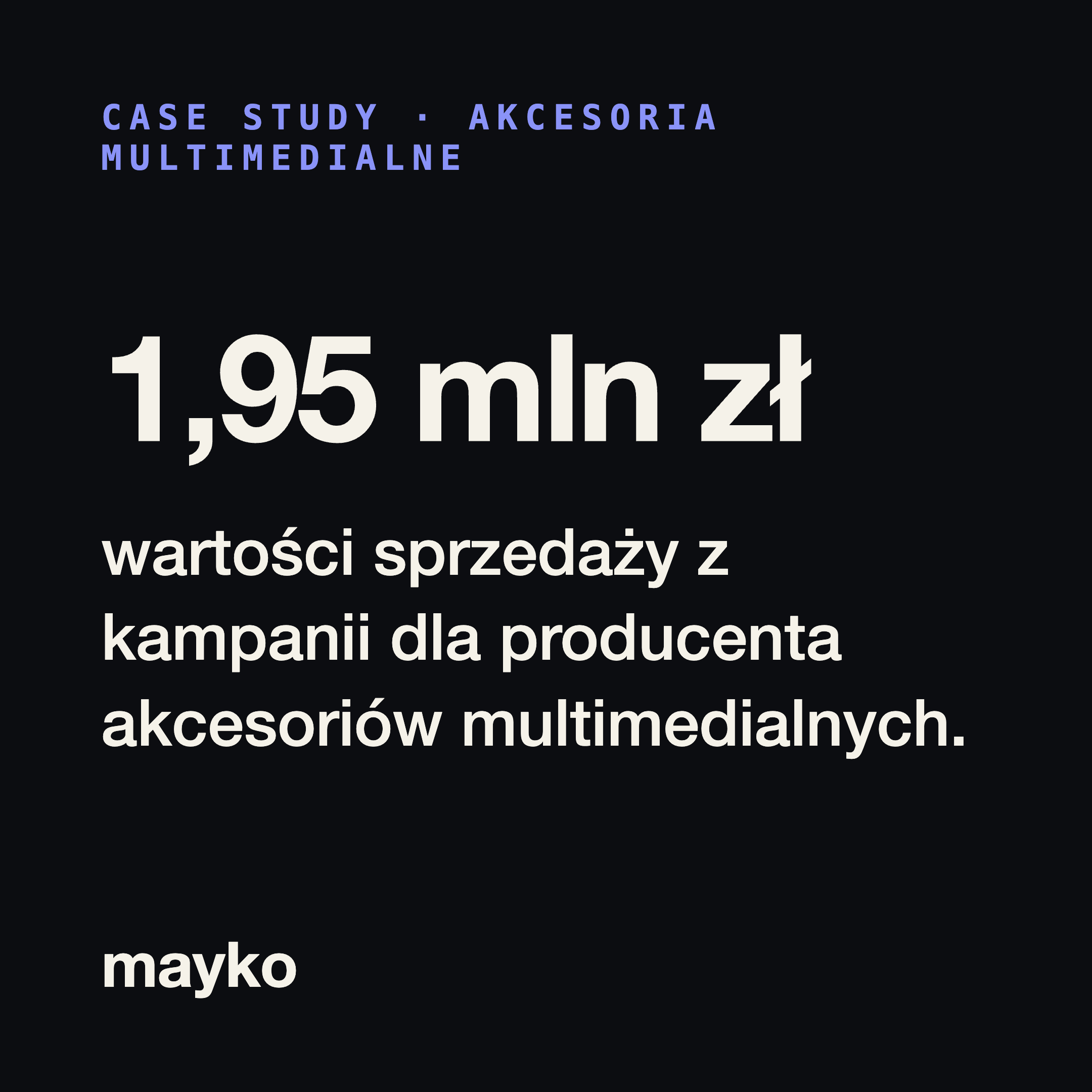 Agencja Mayko Facebook ad