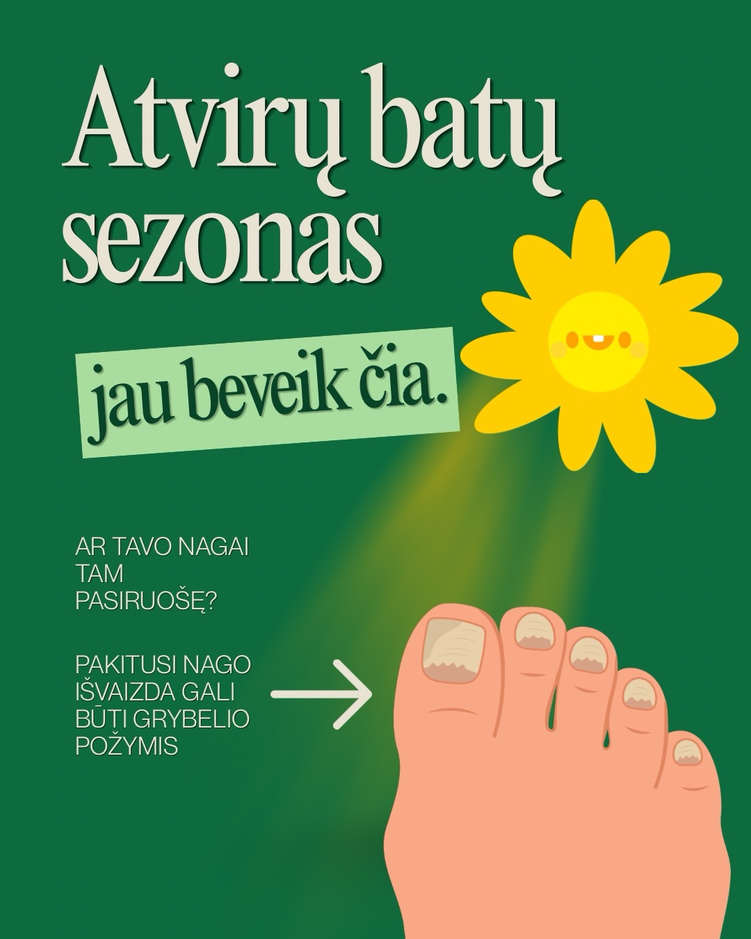 Trimb_Lietuva Facebook ad: Pageltęs ar pakitęs nagas gali būti grybelinės infekcijos…