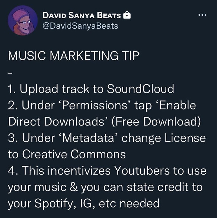 Davidsanyabeats.com Facebook ad