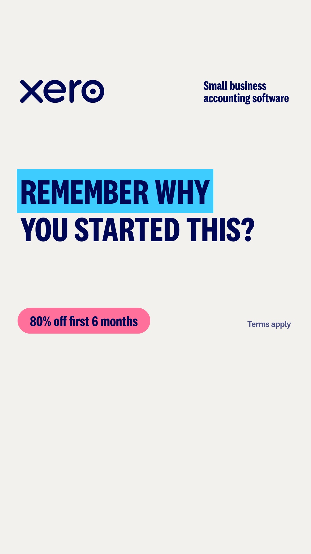 Xero Facebook ad