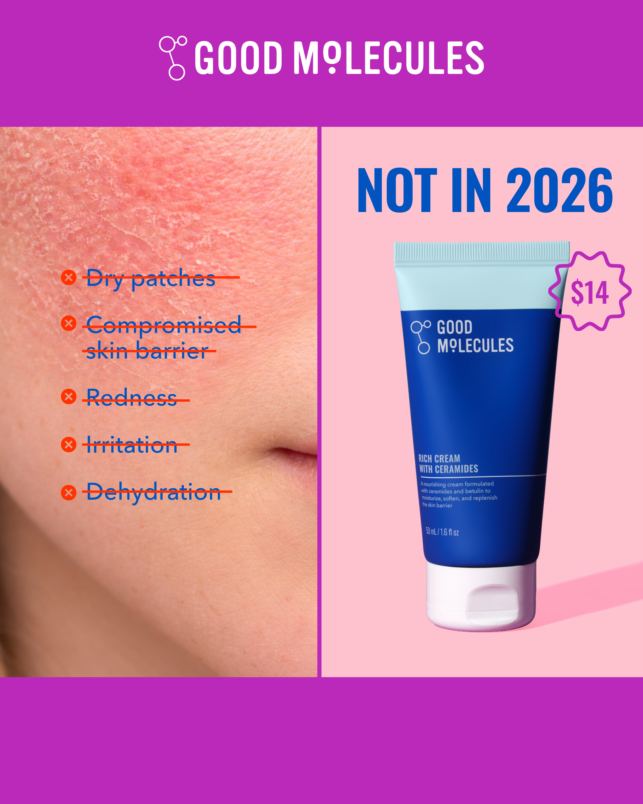 Good Molecules Facebook ad