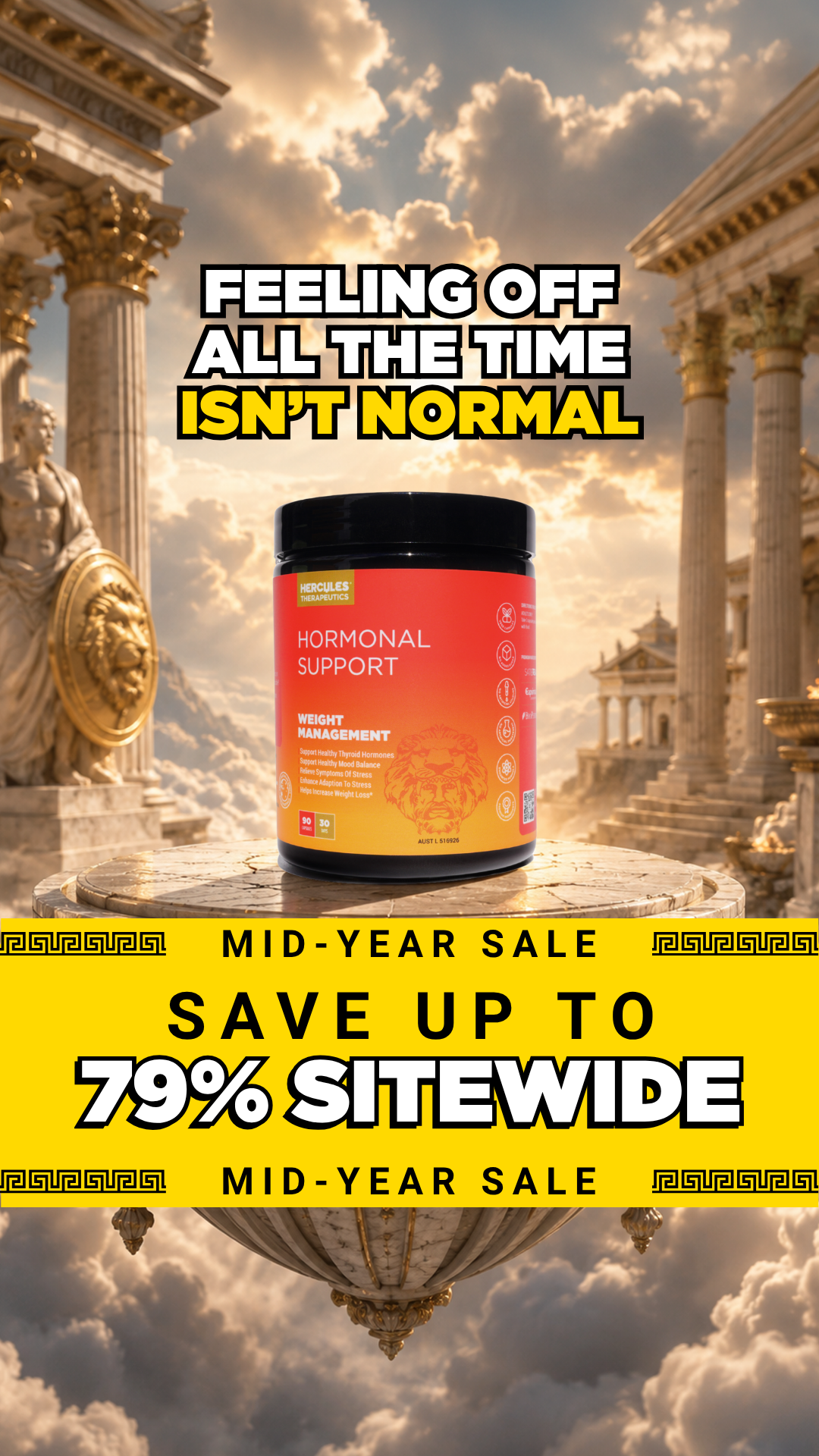 Hercules Supplements Aust Facebook ad