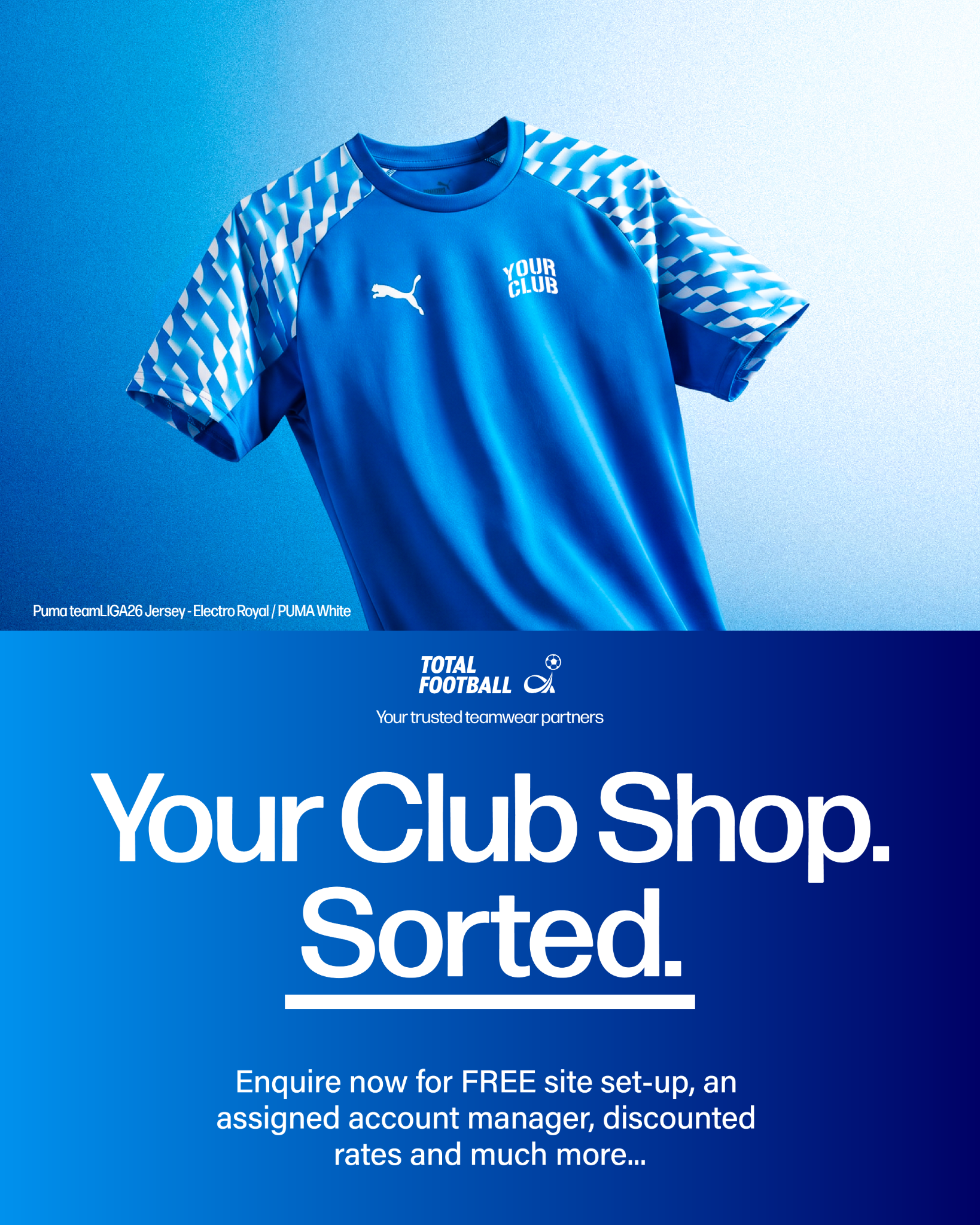 Total Football Ipswich Facebook ad: Your Club Shop. Sorted.