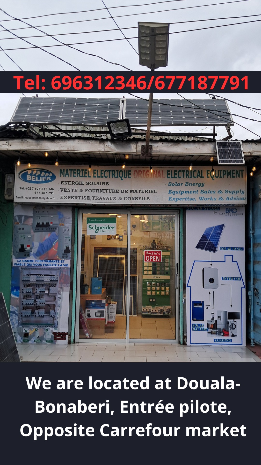 Kokoue Online/Ets Belier Facebook ad: NO MATTER YOUR BUDGET, we Tailor a solar…