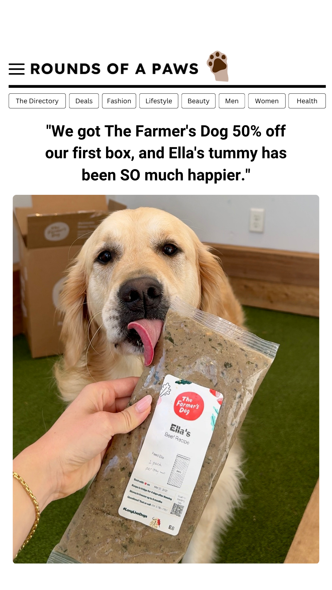 Rounds Of A Paws Facebook ad