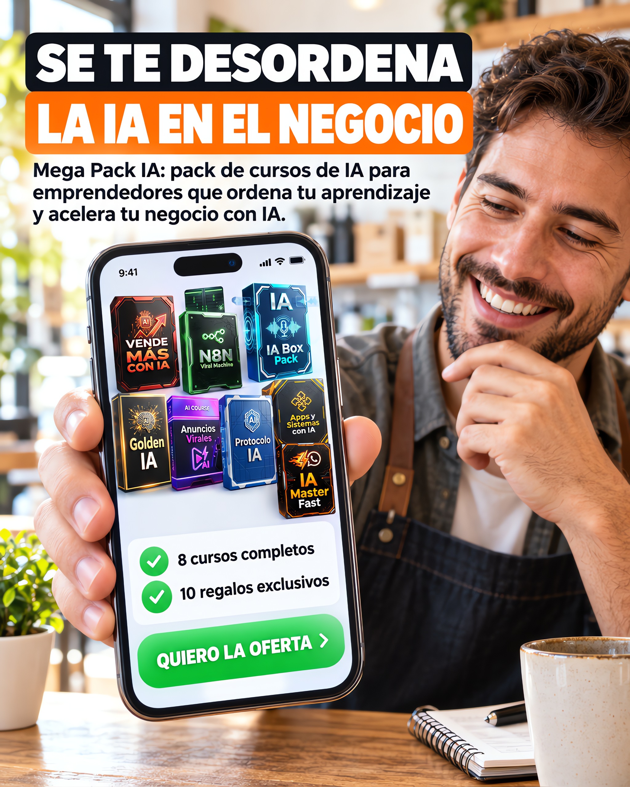 Valeria.ia Facebook ad: La IA, por fin en orden