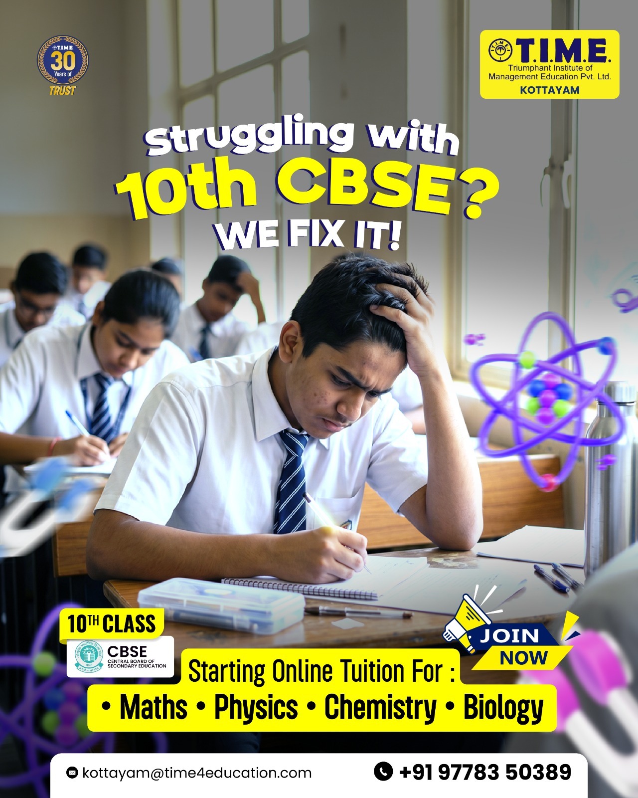 TIME Kottayam Facebook ad: Admission Started!