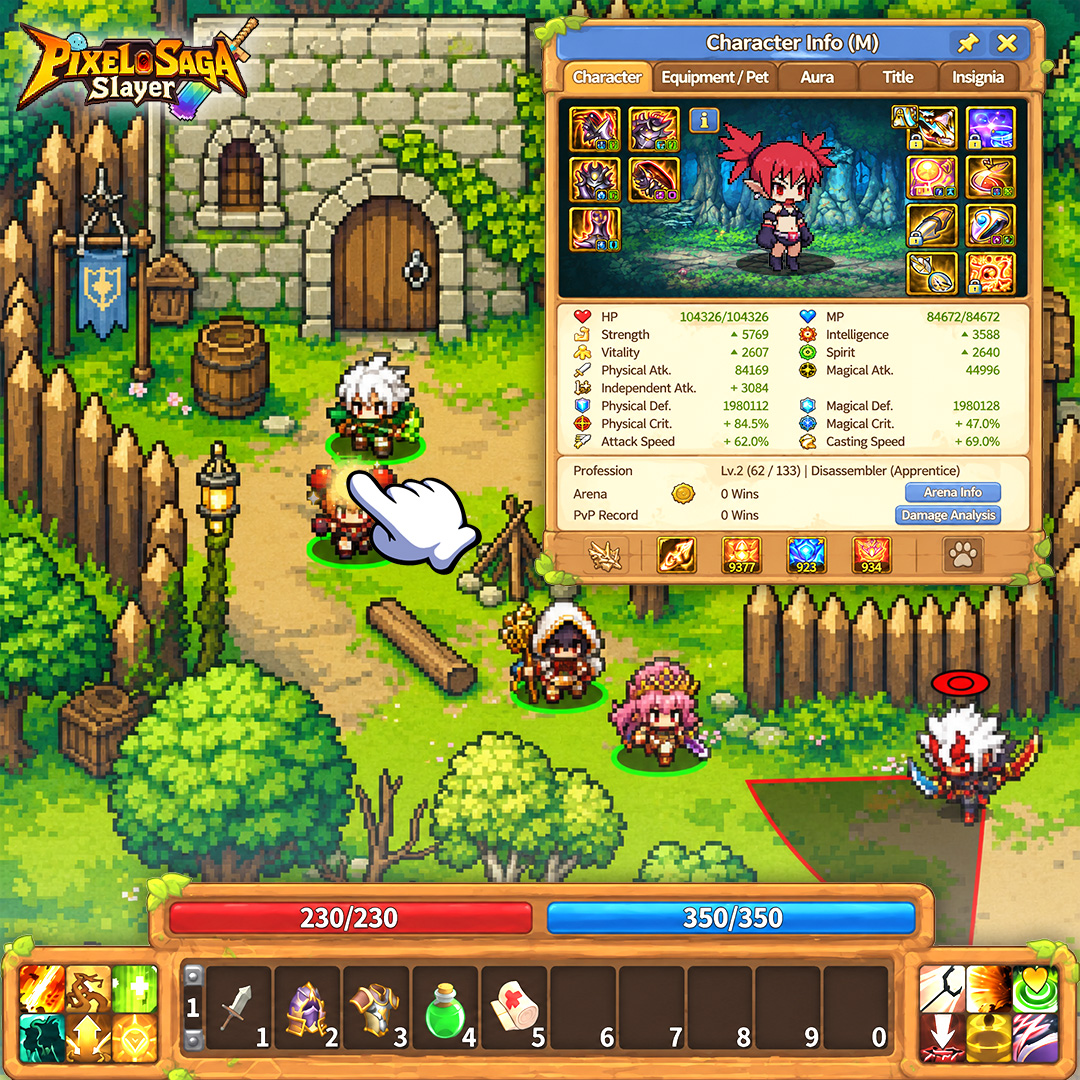 Pixel Slayer Saga Facebook ad: Strike & Loot Fantasy Idle RPG
