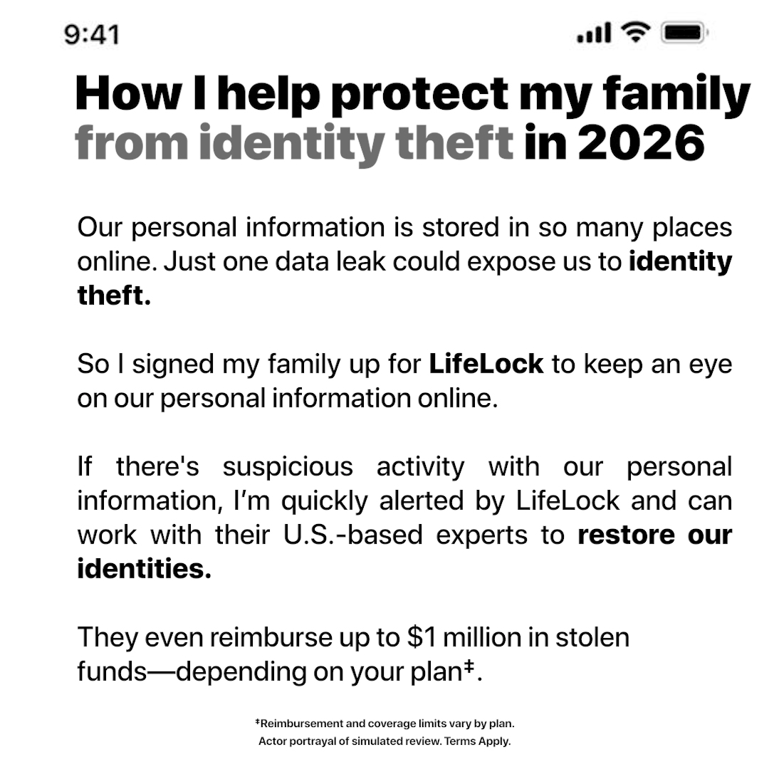 LifeLock Facebook ad