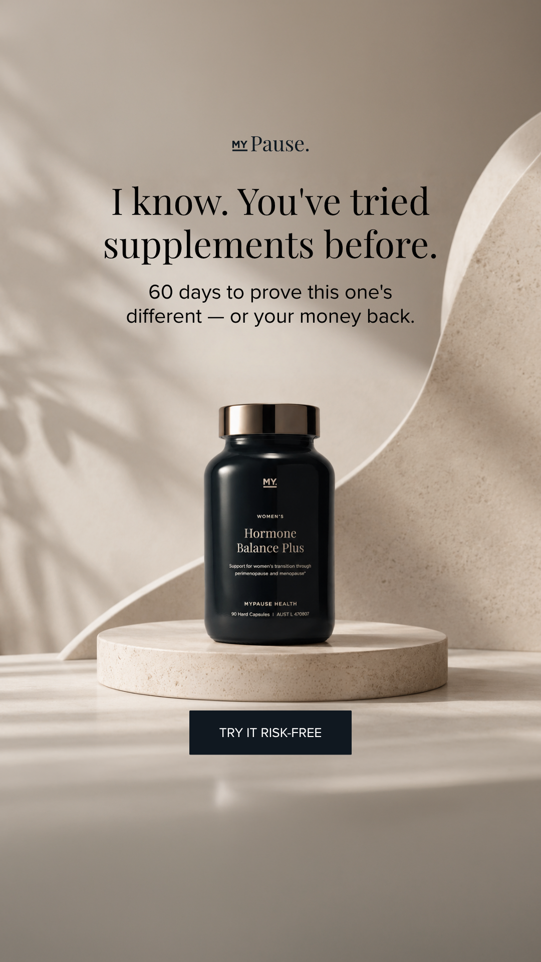 MyPause Health Facebook ad